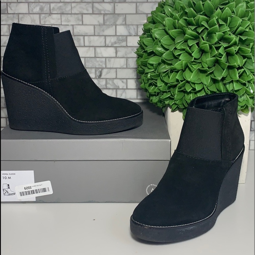 Aquatalia Veera weatherproof wedge bootie.
